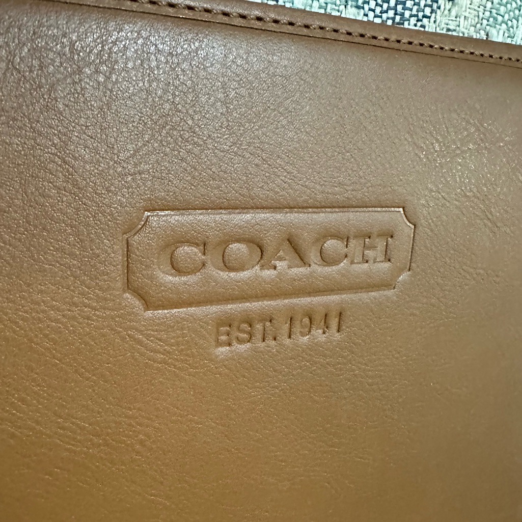 Authentic Leather Coach Case